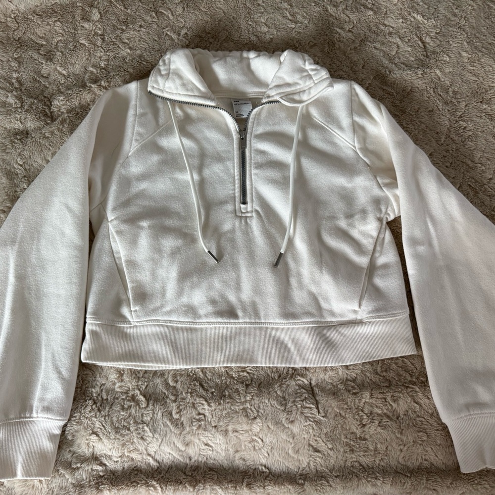 All in motion 1/2 zip cropped jacket